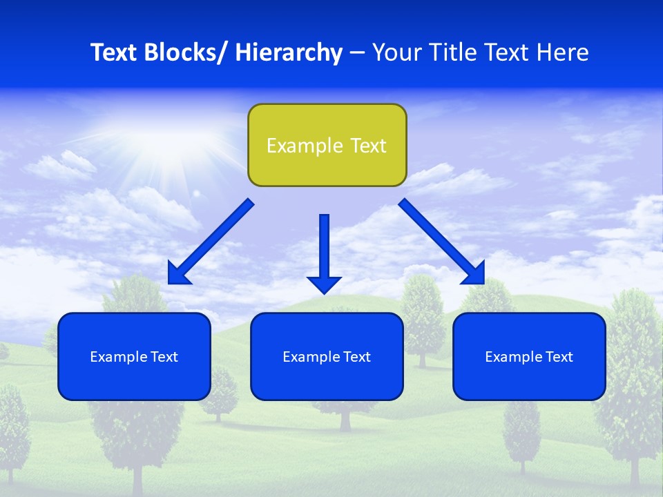White Green Solitude PowerPoint Template
