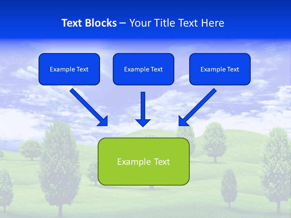 White Green Solitude PowerPoint Template