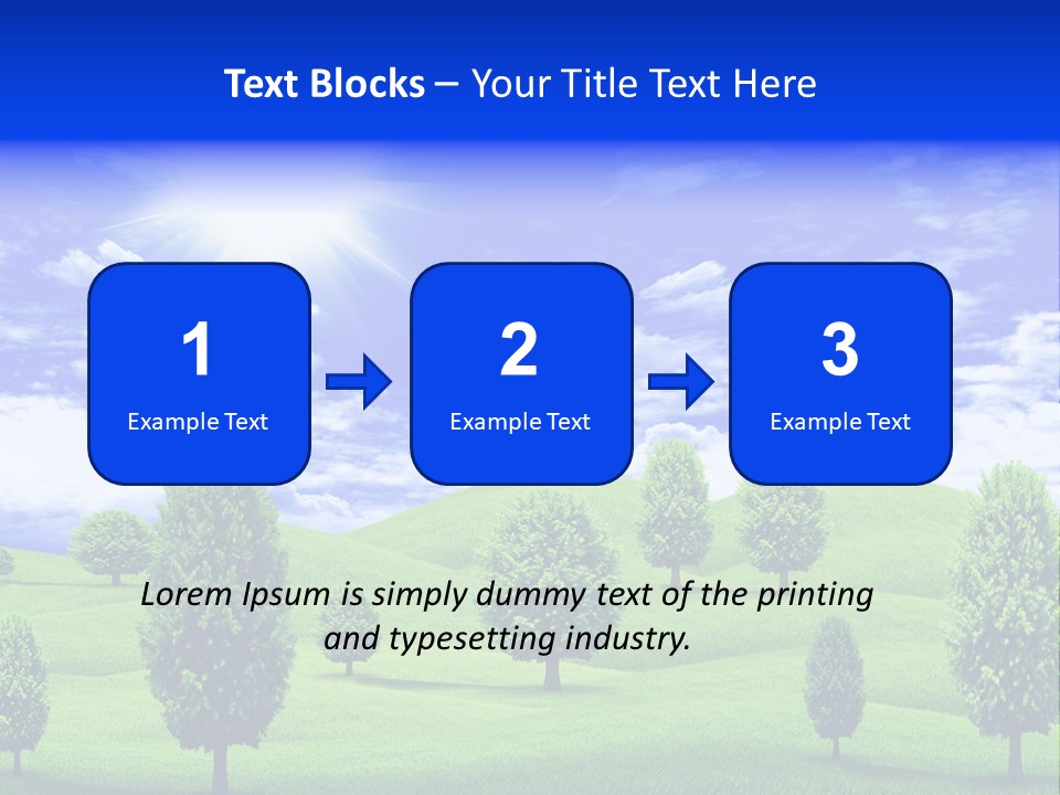 White Green Solitude PowerPoint Template
