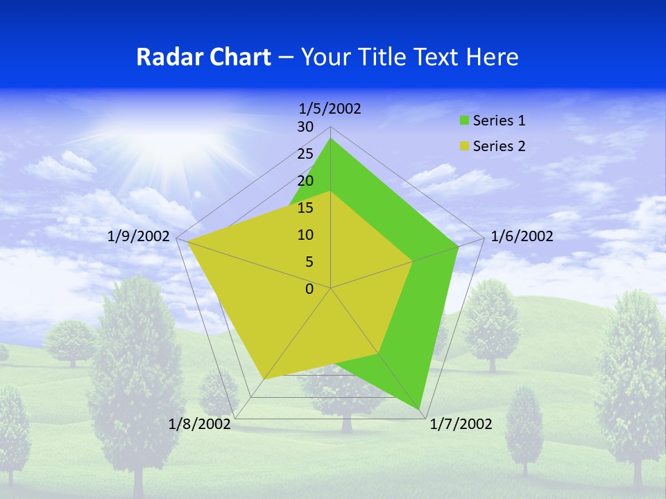 White Green Solitude PowerPoint Template