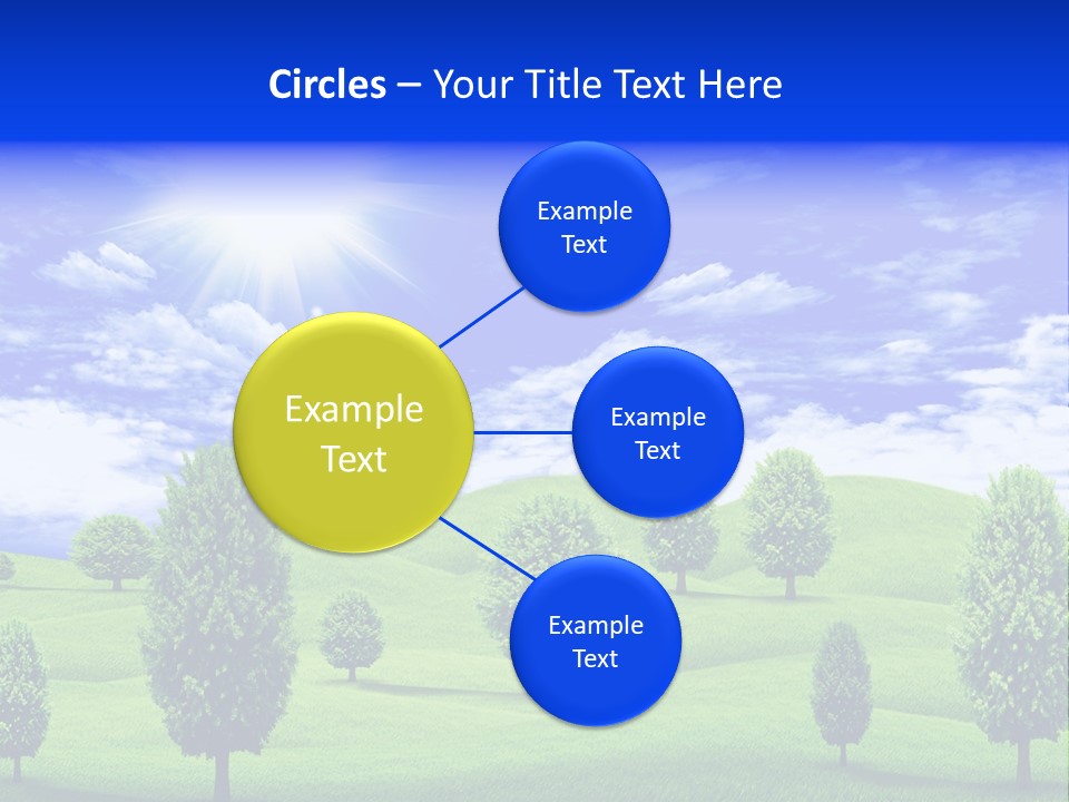 White Green Solitude PowerPoint Template