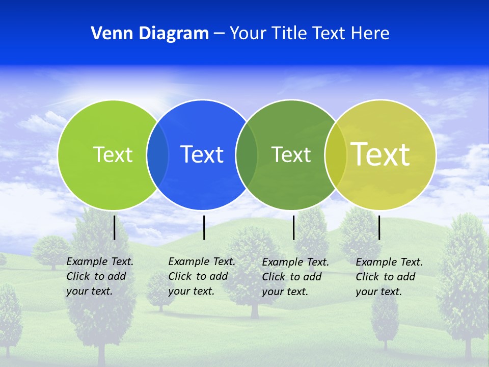 White Green Solitude PowerPoint Template
