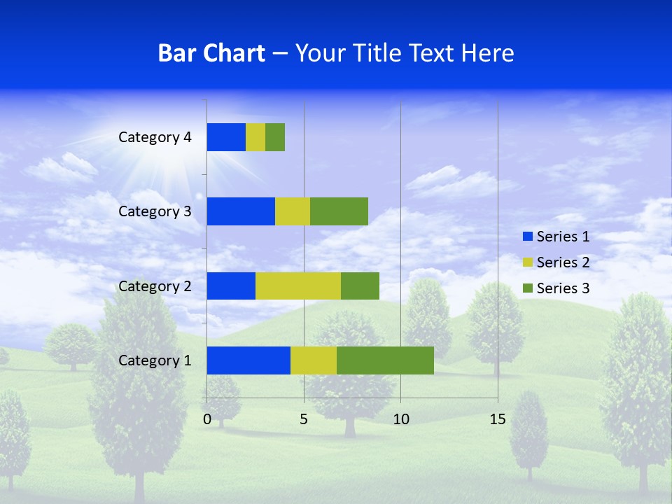 White Green Solitude PowerPoint Template
