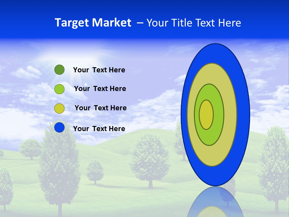 White Green Solitude PowerPoint Template