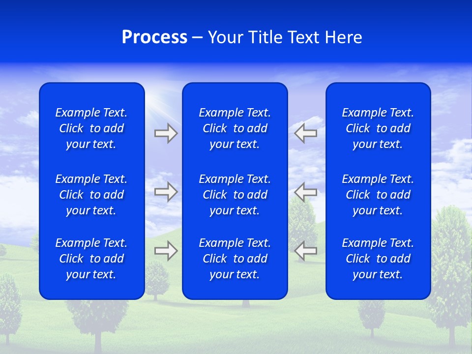 White Green Solitude PowerPoint Template