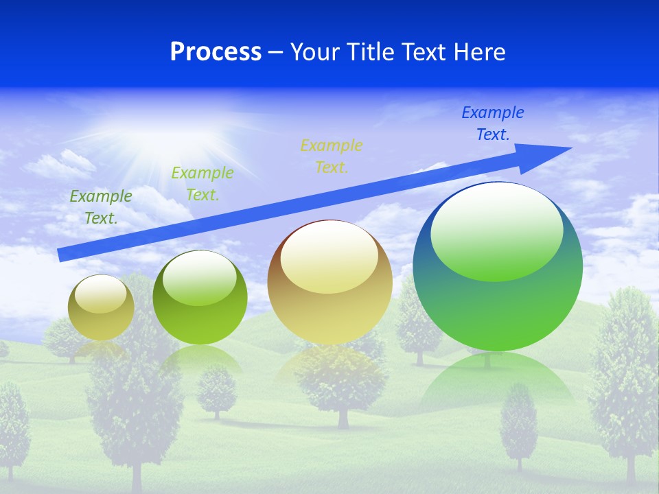 White Green Solitude PowerPoint Template