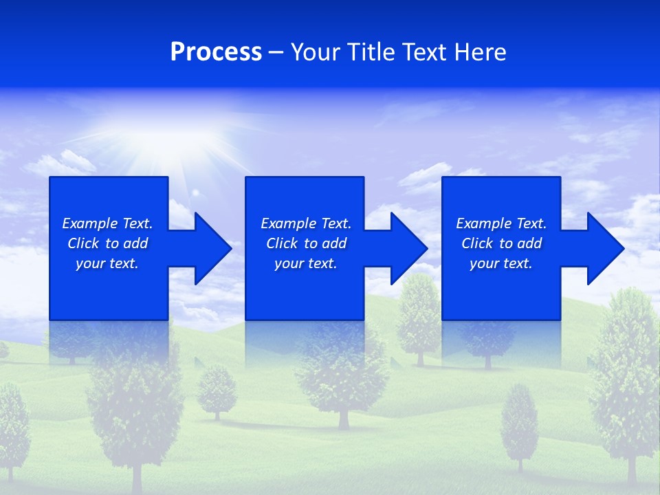 White Green Solitude PowerPoint Template