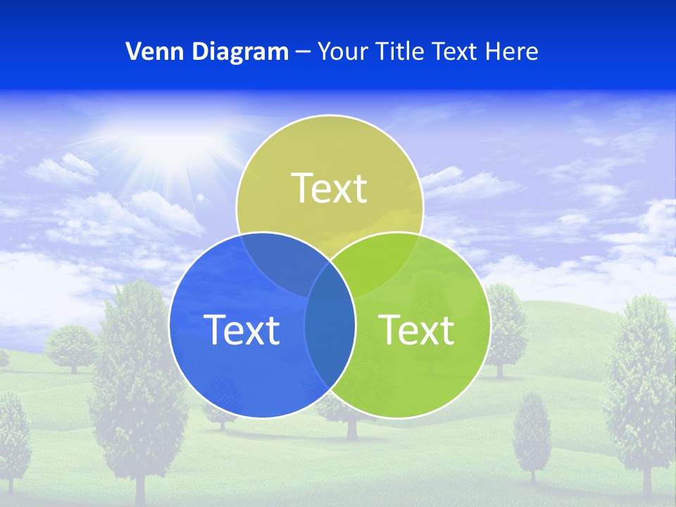 White Green Solitude PowerPoint Template
