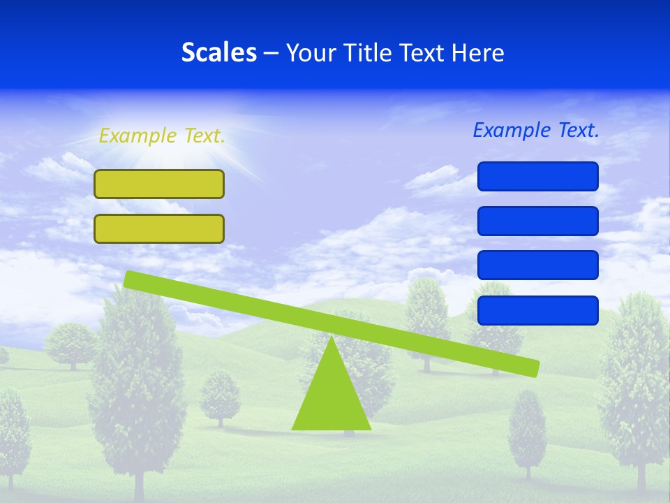 White Green Solitude PowerPoint Template