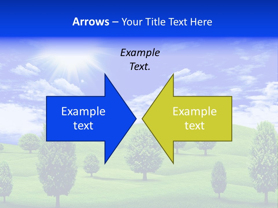 White Green Solitude PowerPoint Template
