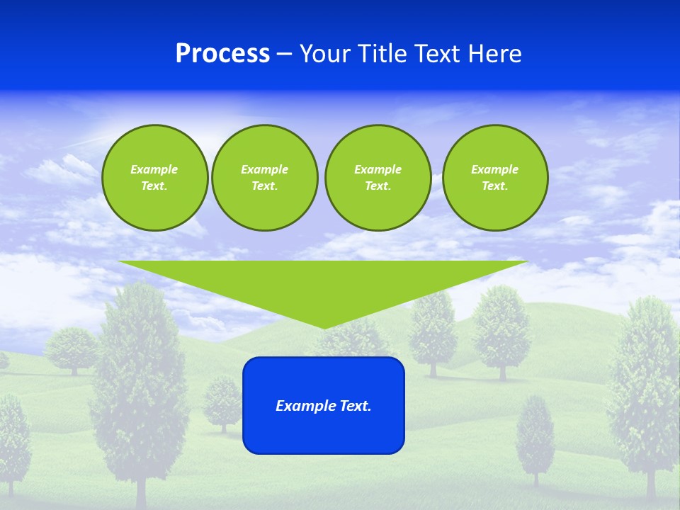 White Green Solitude PowerPoint Template