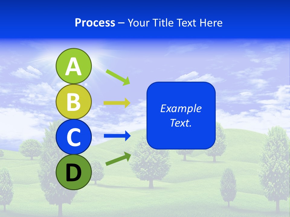 White Green Solitude PowerPoint Template