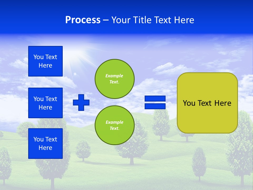 White Green Solitude PowerPoint Template