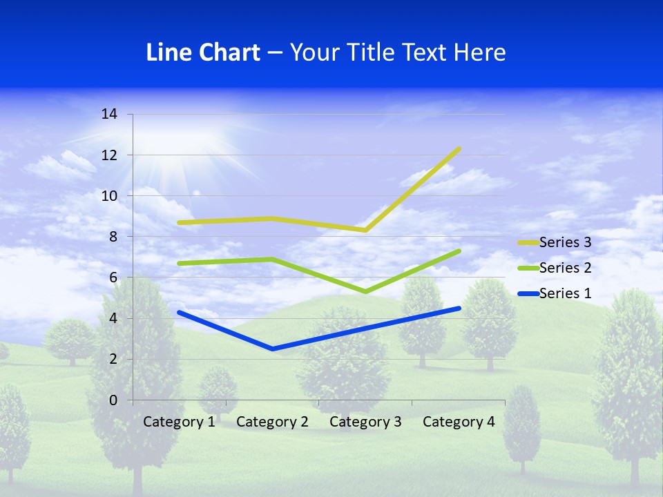 White Green Solitude PowerPoint Template