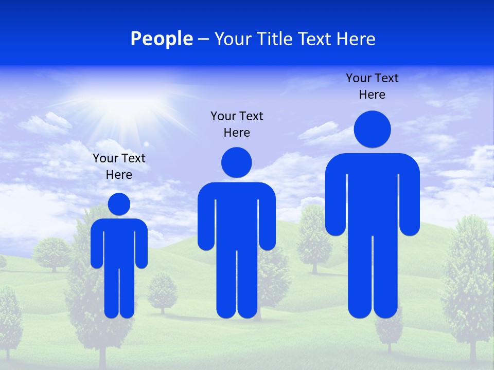 White Green Solitude PowerPoint Template