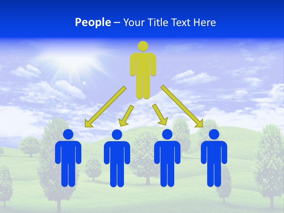 White Green Solitude PowerPoint Template