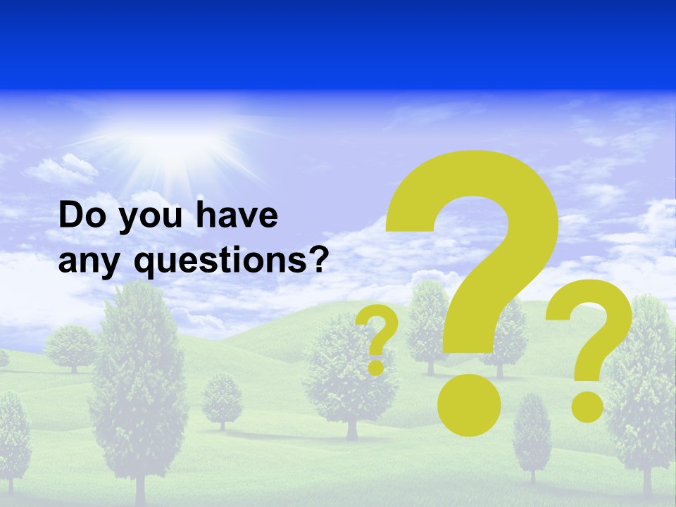 White Green Solitude PowerPoint Template