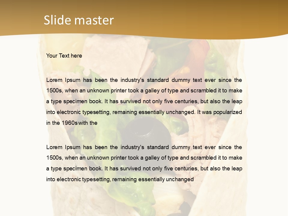 Mealtime Perishable Meal PowerPoint Template