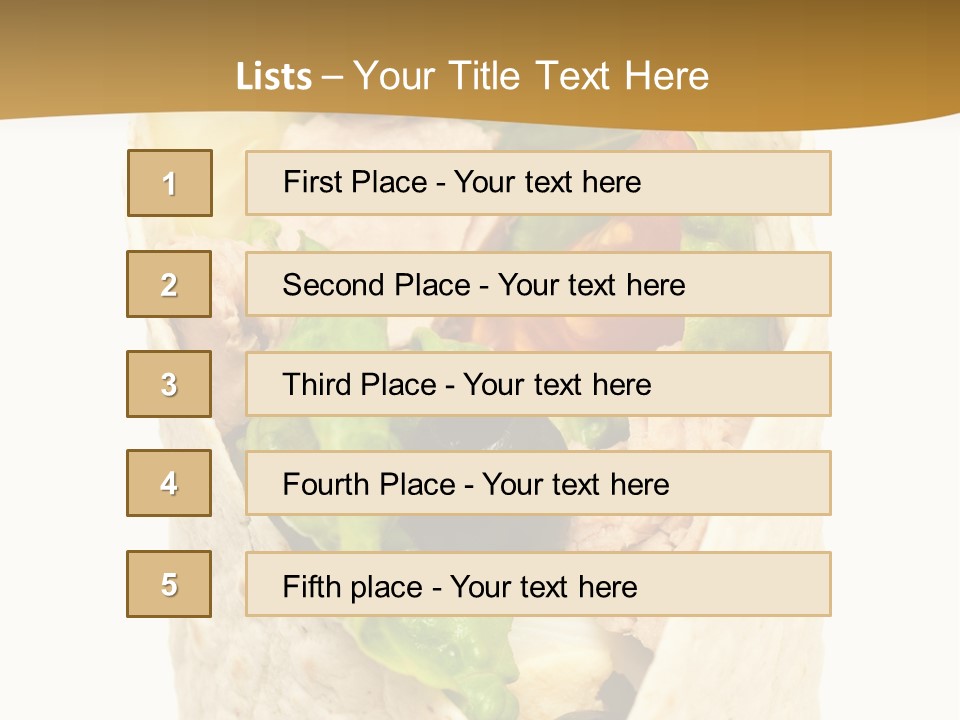 Mealtime Perishable Meal PowerPoint Template