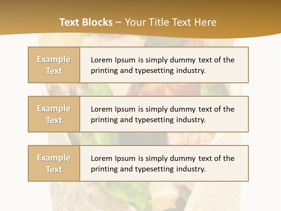 Mealtime Perishable Meal PowerPoint Template