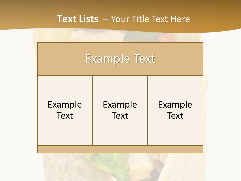 Mealtime Perishable Meal PowerPoint Template