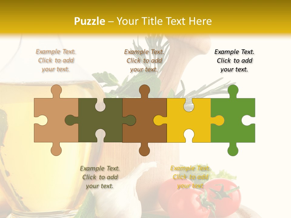 Ingredient Healthy Eating Vegetarian PowerPoint Template