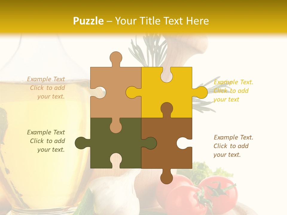 Ingredient Healthy Eating Vegetarian PowerPoint Template