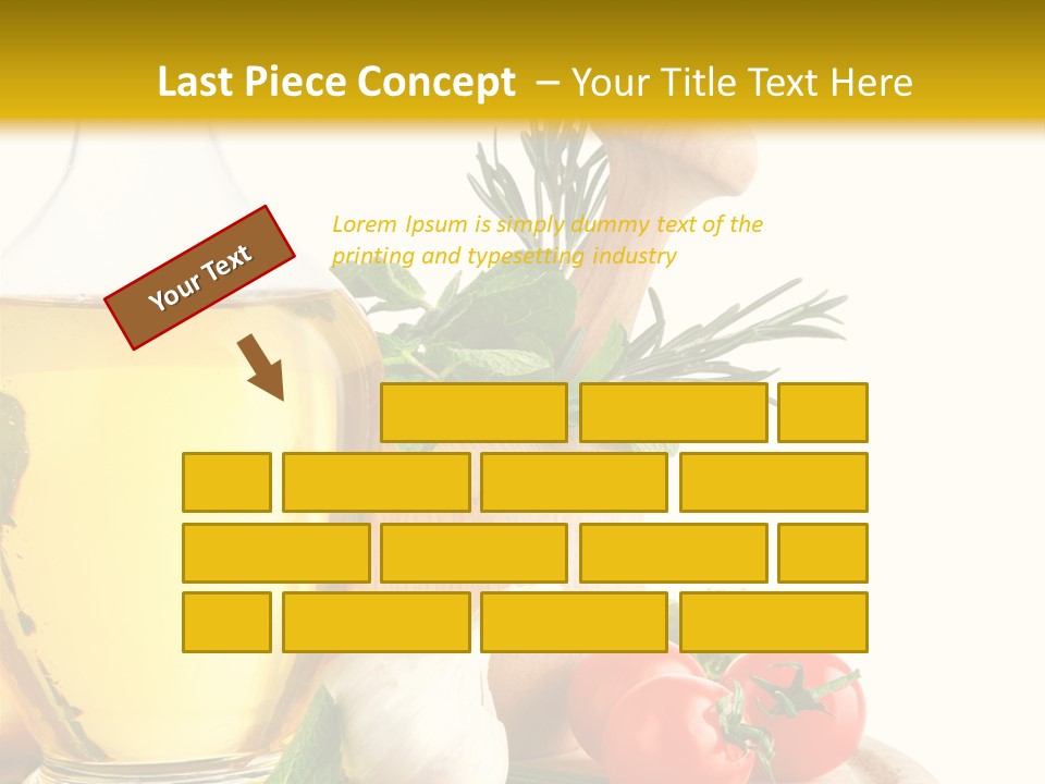 Ingredient Healthy Eating Vegetarian PowerPoint Template