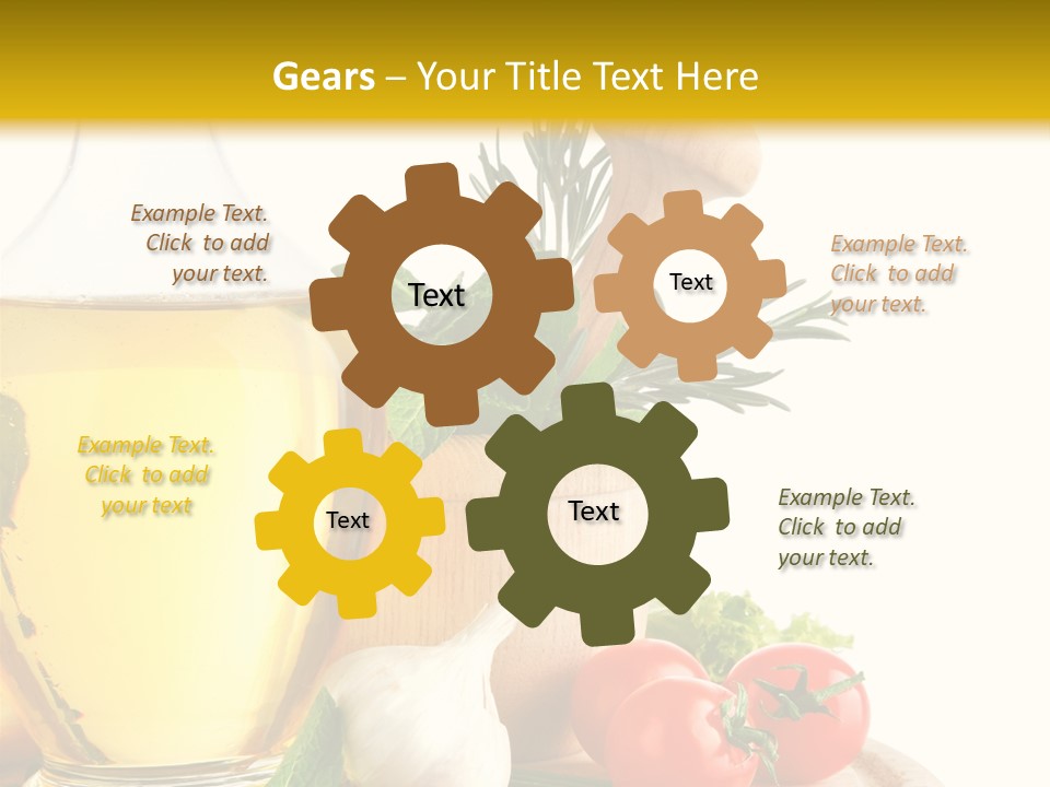 Ingredient Healthy Eating Vegetarian PowerPoint Template