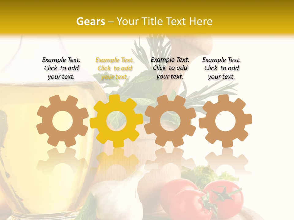 Ingredient Healthy Eating Vegetarian PowerPoint Template