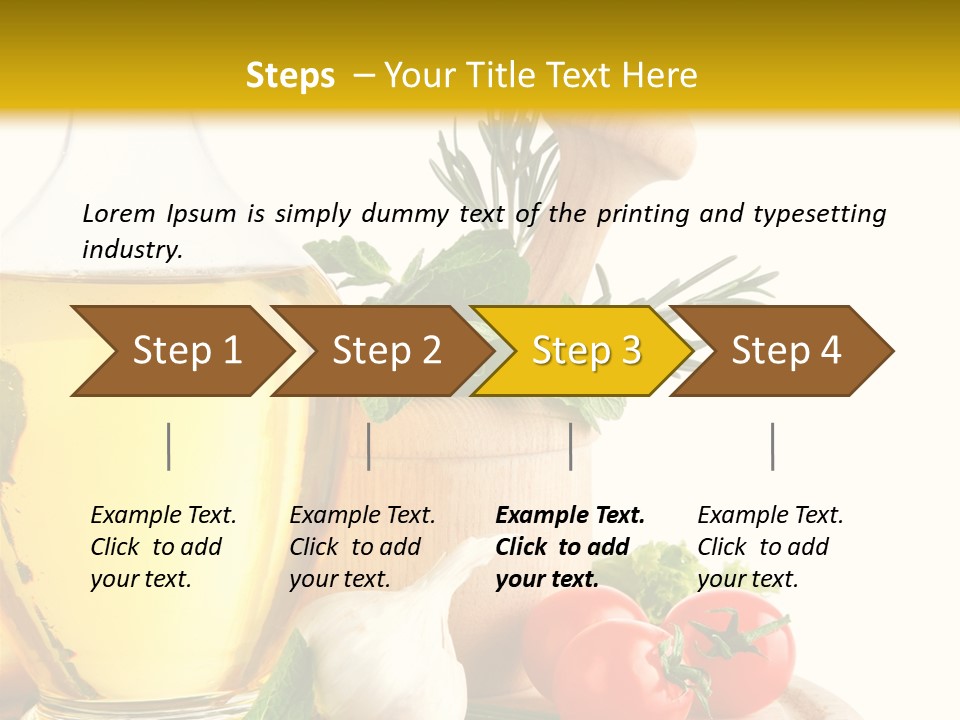 Ingredient Healthy Eating Vegetarian PowerPoint Template