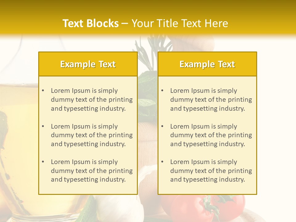 Ingredient Healthy Eating Vegetarian PowerPoint Template