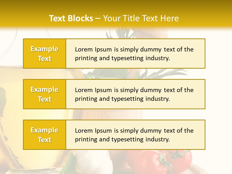Ingredient Healthy Eating Vegetarian PowerPoint Template