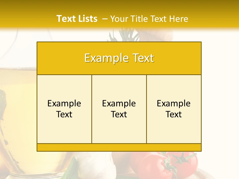 Ingredient Healthy Eating Vegetarian PowerPoint Template