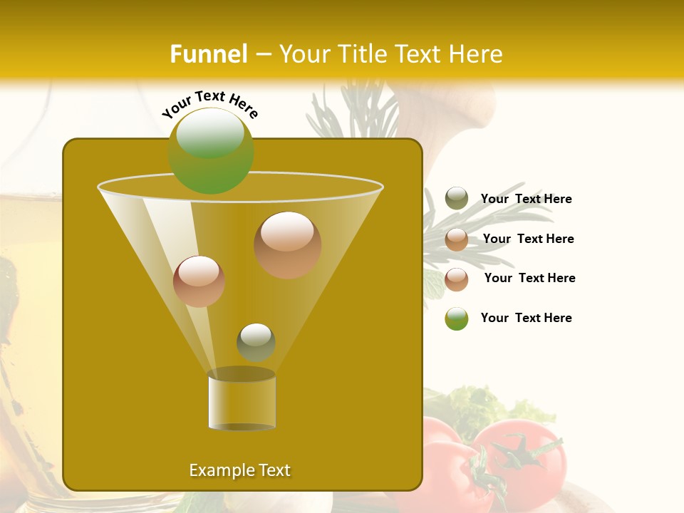 Ingredient Healthy Eating Vegetarian PowerPoint Template