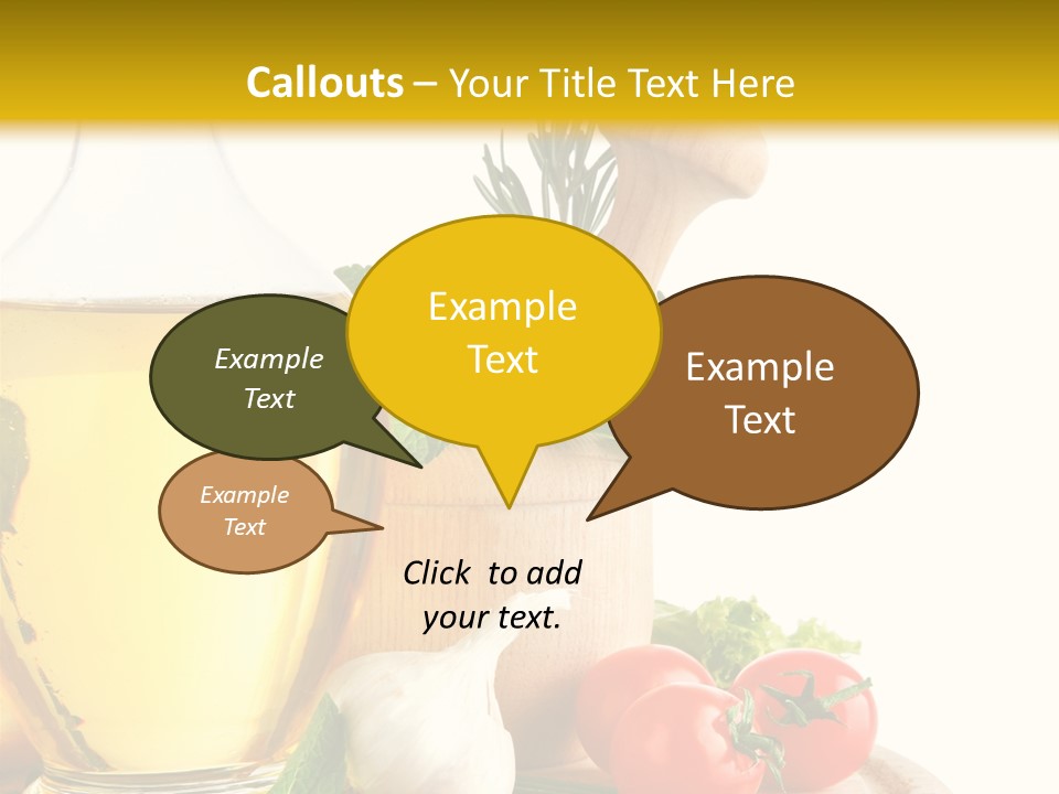 Ingredient Healthy Eating Vegetarian PowerPoint Template