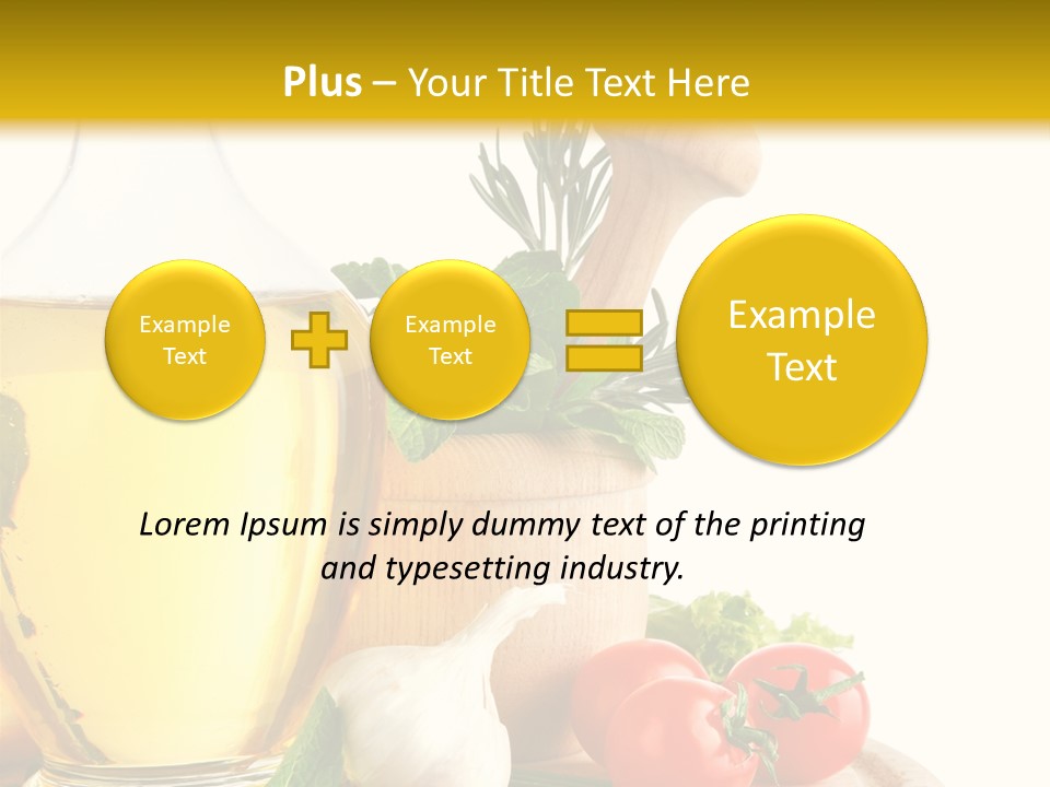 Ingredient Healthy Eating Vegetarian PowerPoint Template