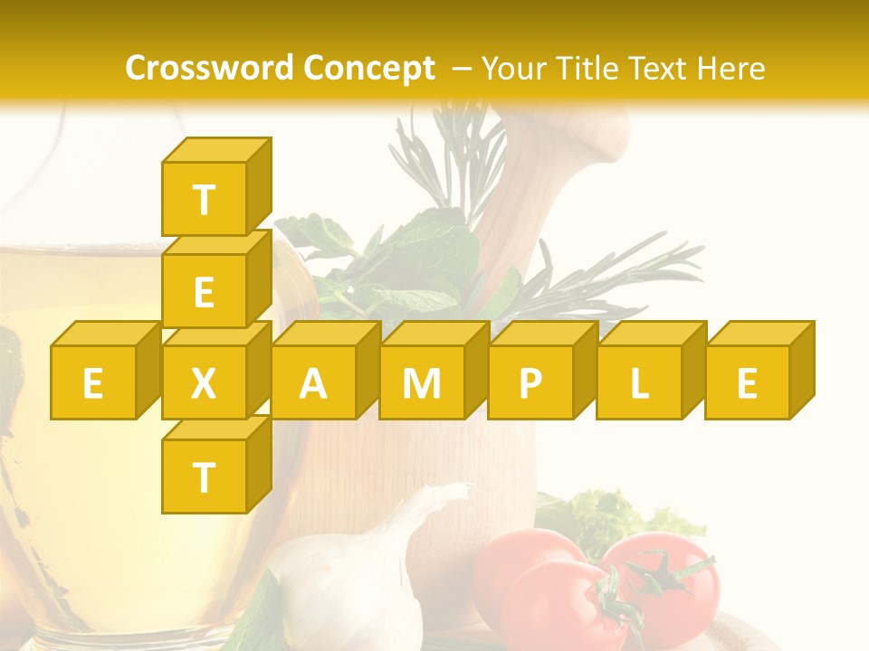 Ingredient Healthy Eating Vegetarian PowerPoint Template