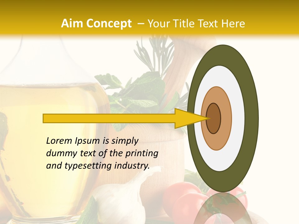 Ingredient Healthy Eating Vegetarian PowerPoint Template
