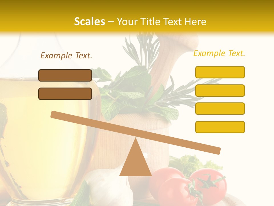Ingredient Healthy Eating Vegetarian PowerPoint Template