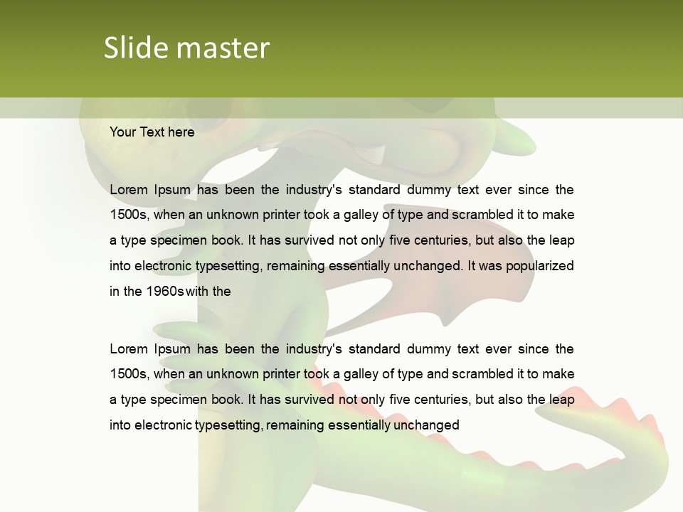 Only Person Cheerful PowerPoint Template