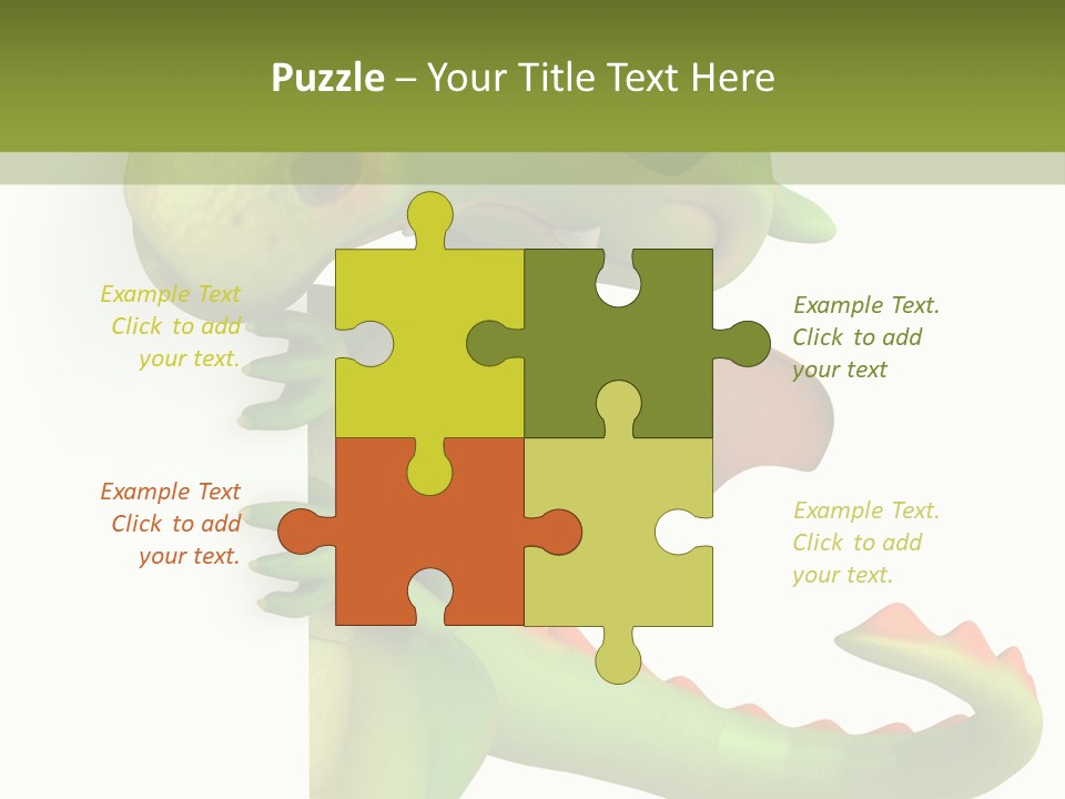 Only Person Cheerful PowerPoint Template