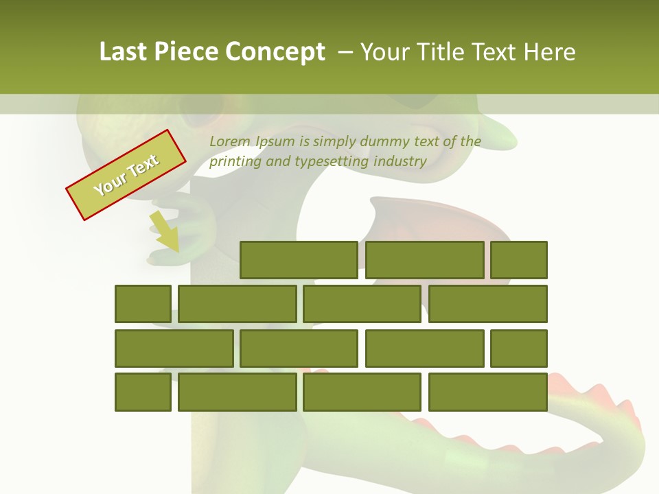 Only Person Cheerful PowerPoint Template