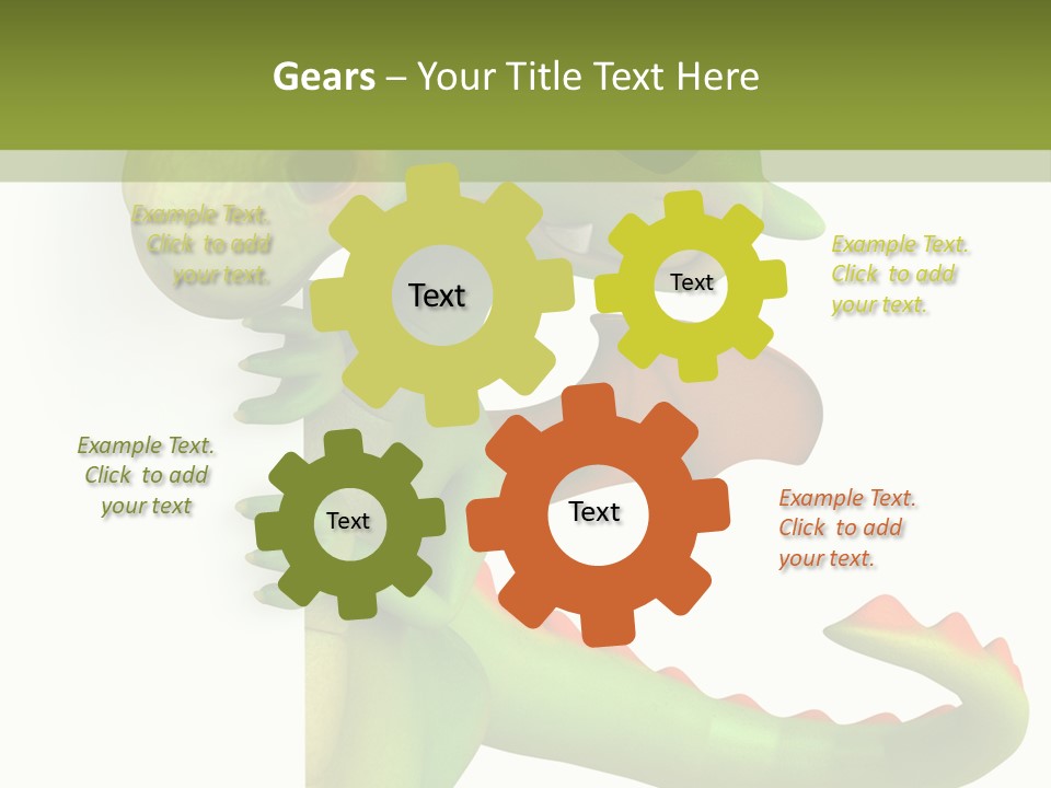 Only Person Cheerful PowerPoint Template