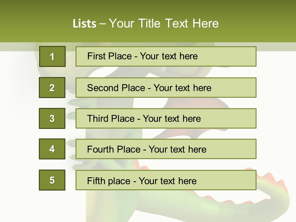 Only Person Cheerful PowerPoint Template