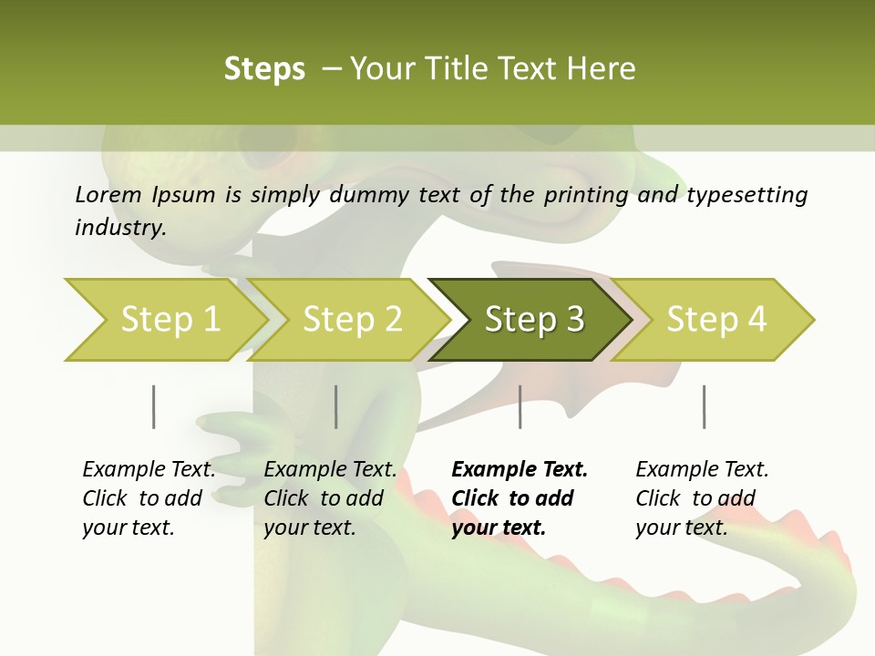 Only Person Cheerful PowerPoint Template