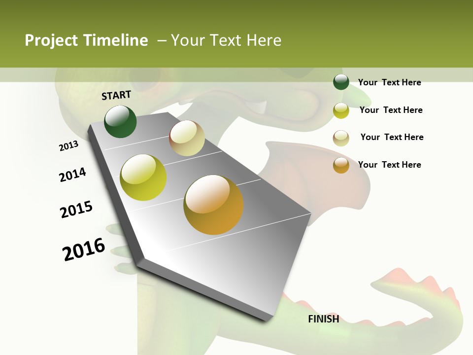 Only Person Cheerful PowerPoint Template