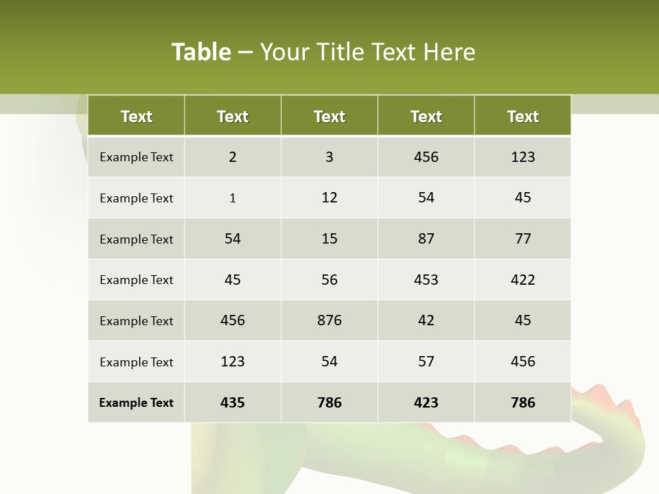 Only Person Cheerful PowerPoint Template