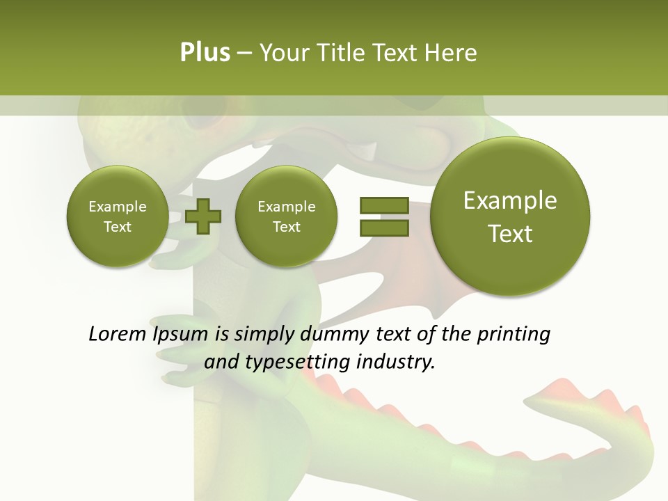 Only Person Cheerful PowerPoint Template