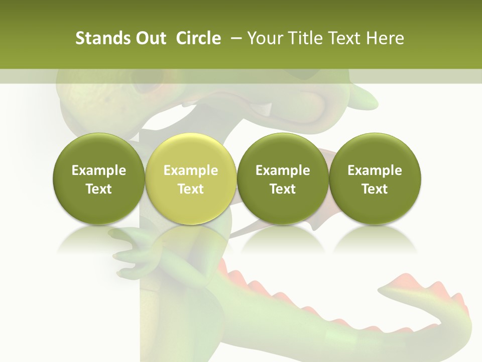 Only Person Cheerful PowerPoint Template